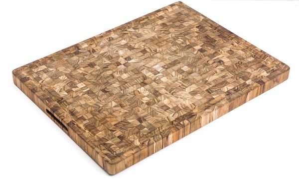 TeakHaus Butcher Block TH333 Schneidebrett mit Saftkanal - L