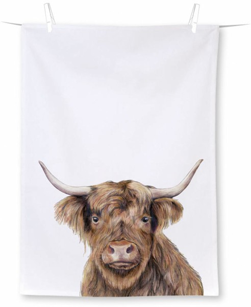 Ihr Farm Highland Cattle T1048200 Geschirrtuch 70 x 50 cm