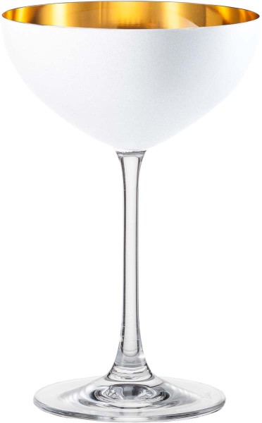 Eisch Cosmo Pure White 180327 Dessert/Cocktailschale 551/8 Gold - Weiß