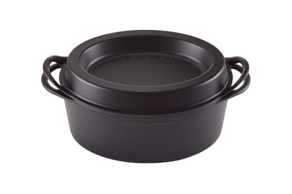 Le Creuset Kochgeschirr 25084320000460 Bräter Doufeu Oval 32cm - Schwarz