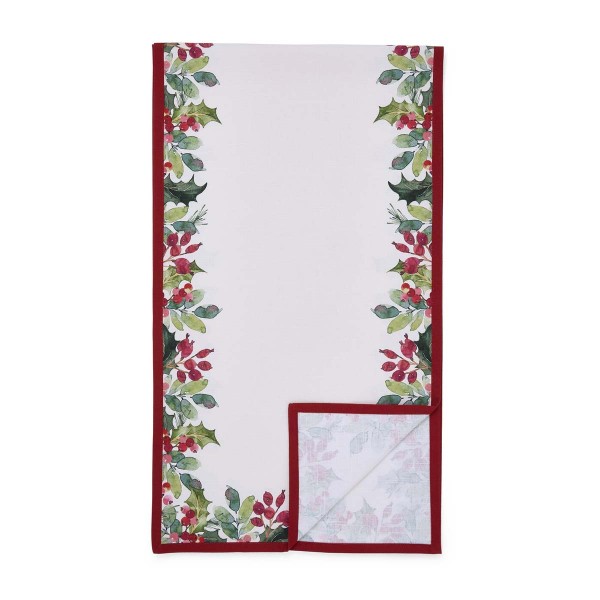 Portmeirion Botanic Garden Christmas Holly BGXHB9108-XW Tischläufer 250x35cm