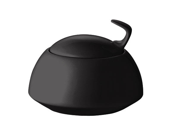 Rosenthal TAC Gropius Black Zuckerdose 6 Personen 0,22 l