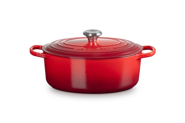 Le Creuset Gusseisen - Signature 21178290602430 Bräter oval 29cm 4,7L - Kirschrot