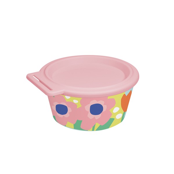 Koziol Nora Blooms 8165722 Schale 250ml mit Deckel - Sweet Pink