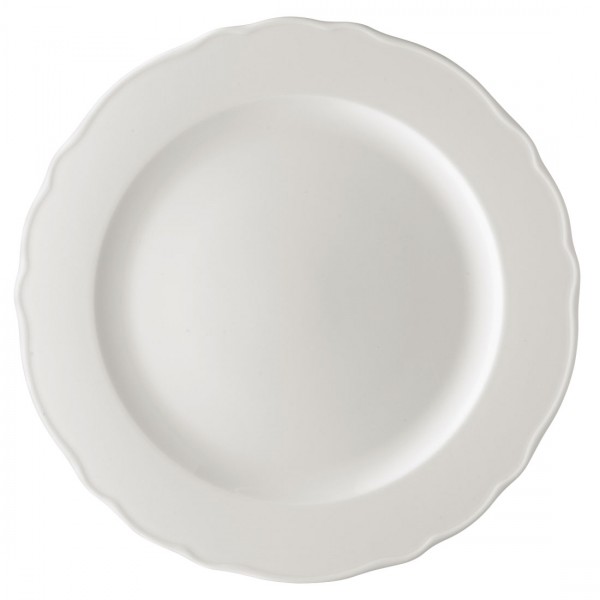 Hutschenreuther Maria Theresia weiß Platzteller/ Gourmetteller 31 cm Fahne