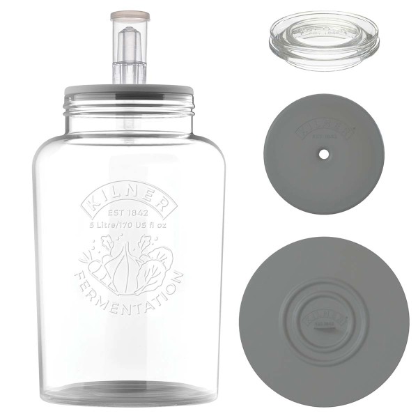 Kilner Küchengeräte 0025.069 Großes Fermentier-Set, 5l