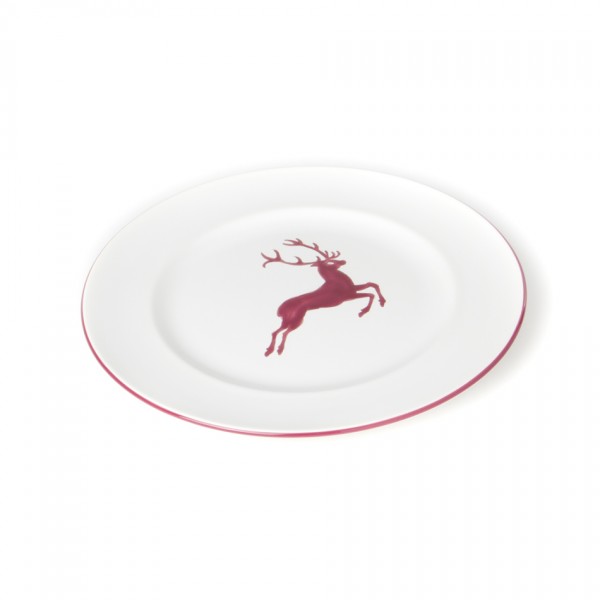 Gmundner Bordeauxroter Hirsch 0320TFGO29 Speiseteller Gourmet (Ø 29cm)