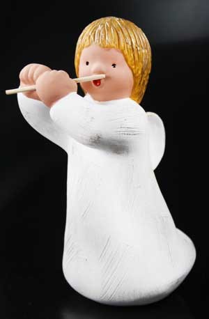 Singer Engel Janik mit Flöte (295800) 18 cm