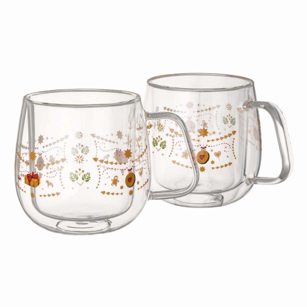 Hutschenreuther Christmas Love Set 2 Becher doppelwandig