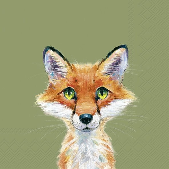 Ihr Fox Rocco Green L1118320 Lunch-Servietten 33 x 33 cm
