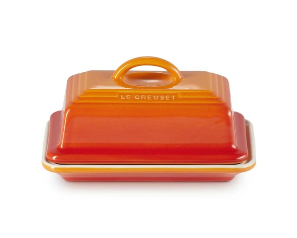 Le Creuset Steinzeug 70837170900000 Butterdose 17cm - Ofenrot
