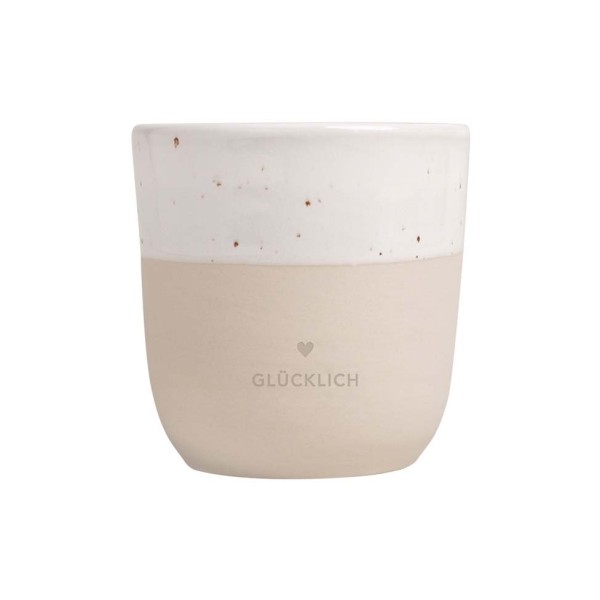 Eulenschnitt pot-038-ve Becher 0,32l Glücklich