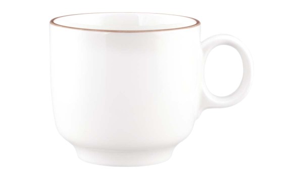 Seltmann Sento Home Pure Lines Cocoa Brown Cappuccinoobertasse 0,30 l mit Henkel