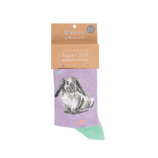 Wrendale Kindersocken SOCKC003 "Rosie Rabbit" - Hase - Größe 23-26