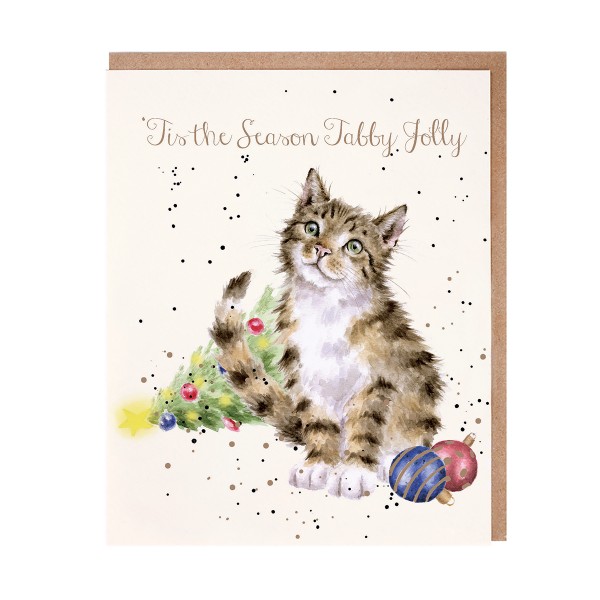 Wrendale Karten JX092 Tabby Jolly