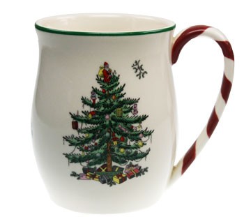Spode Christmas Tree (XT5116-X) Becher mit gestreiftem Henkel 0,40l