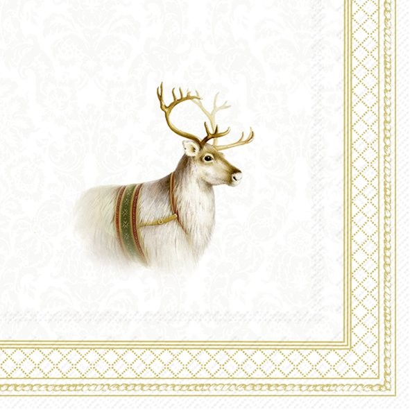 Ihr CLASSIC CHRISTMAS REINDEER gold L1055409 Lunch-Servietten