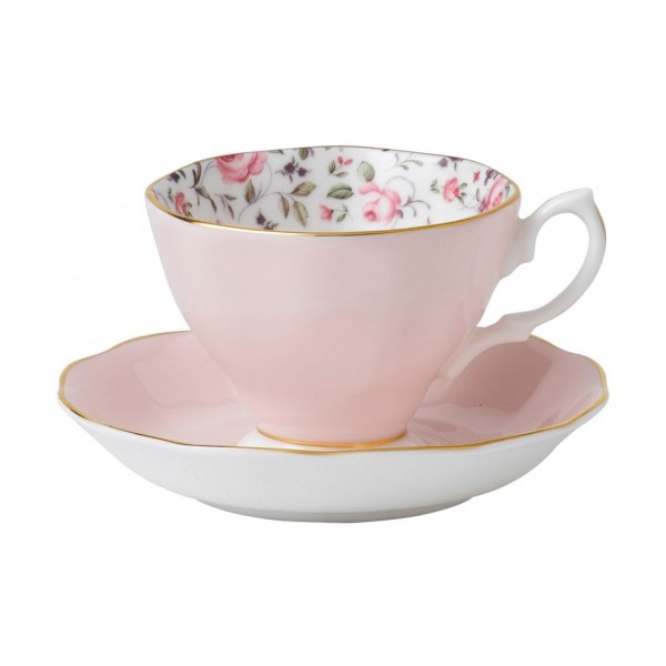 Royal Albert Rose Confetti Kaffee-/Teetasse mit Unterer (26135)