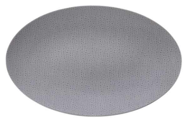Seltmann Life Fashion elegant grey Servierplatte oval 40x26 cm