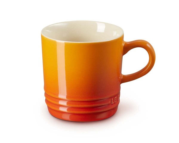 Le Creuset Steinzeug 70303200900099 Cappuccino Becher 0,2L - Ofenrot