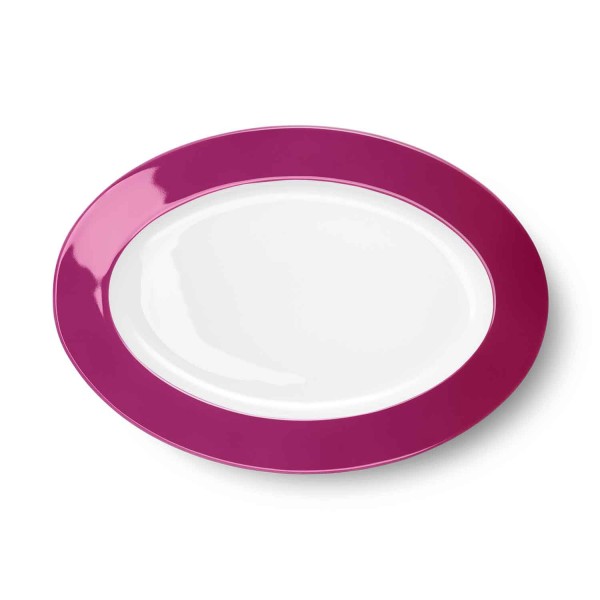 Dibbern Solid Color 2022100023 Himbeere Platte oval 33 cm