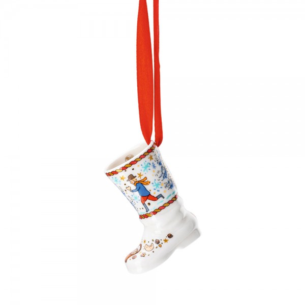 Hutschenreuther Weihnachtsartikel Mini-Kugeln, -Glocken und -Zapfen aus Porzellan Porzellan-Ministie