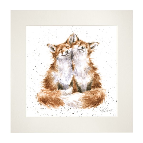 Wrendale Mounted Prints MP151 "Contentment" - Füchse
