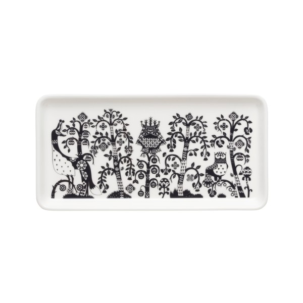 Iittala Taika Schwarz 1070932 Teller rechteckig 12x24cm