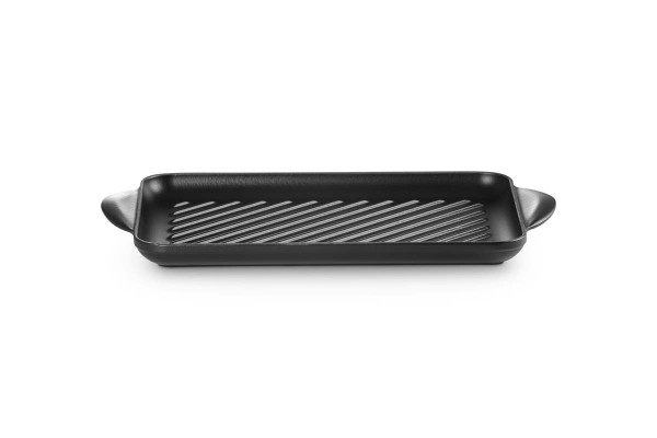 Le Creuset Gusseisen - Tradition 20202320000460 Grillplatte rechteckig 32cm - Schwarz Matt