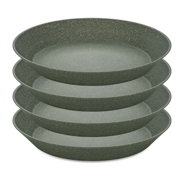 Koziol CONNECT 7143701 4x Teller tief 24cm - Nature Ash Grey