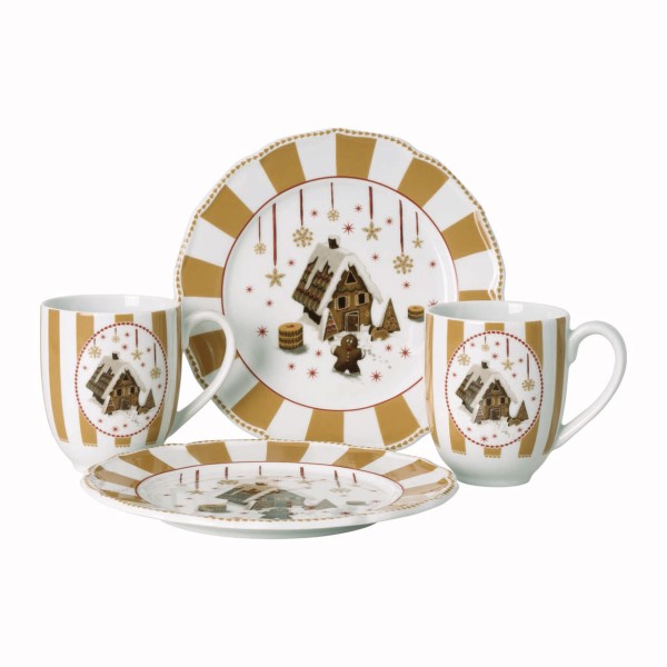 Hutschenreuther Christmas Love Beige Set 4-tlg.