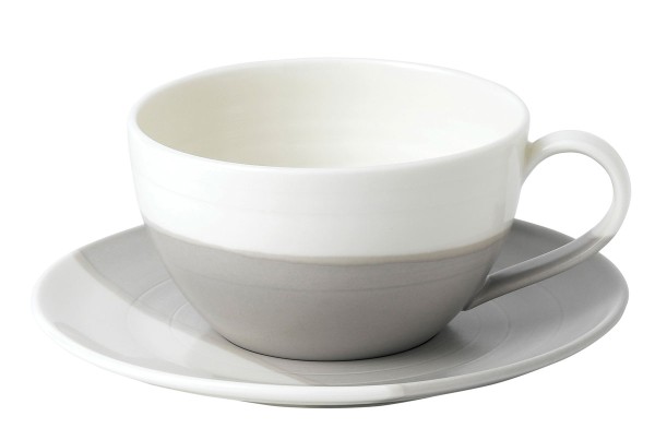 Royal Doulton Coffee Studio Grey Latte Macchiatotasse mit Unterer 0,44L