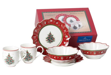Villeroy &amp; Boch Toy`s Delight 1485857281 Breakfast for 2 rot, Set 6tlg.