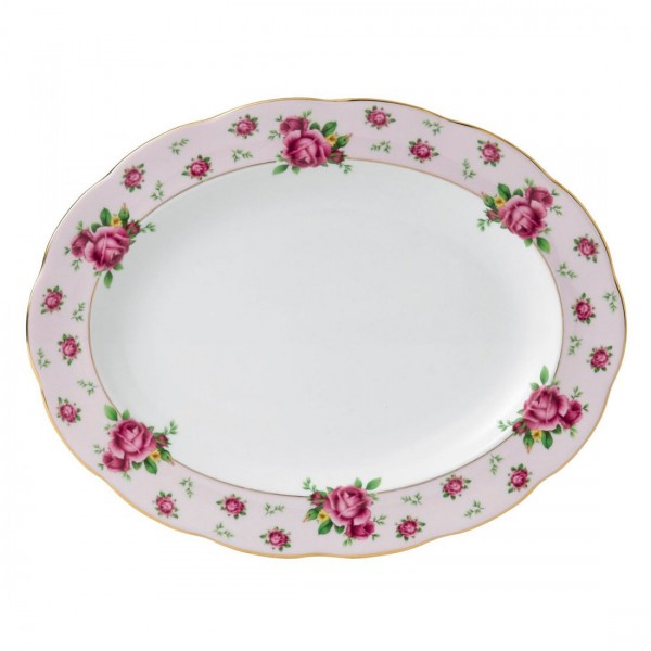 Royal Albert New Country Roses Pink Platte oval (25818) 33 cm