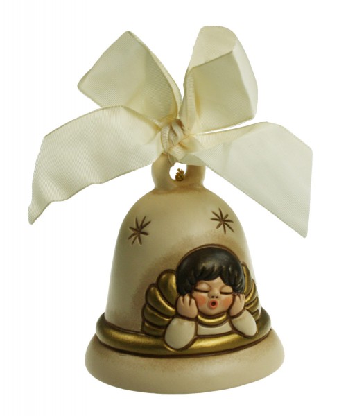 Weihnachtswelt von Thun Glocken Glocke Limited Edition 2020 beige (S3128B83) (limitiert) 8 cm