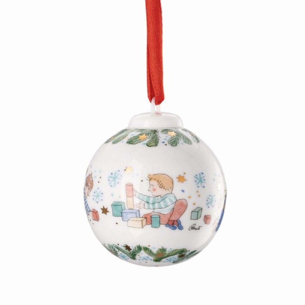 Hutschenreuther Sammelkollektion 25 Weihnachtsspiele Porzellan-Minikugel 5cm - Spielzeug