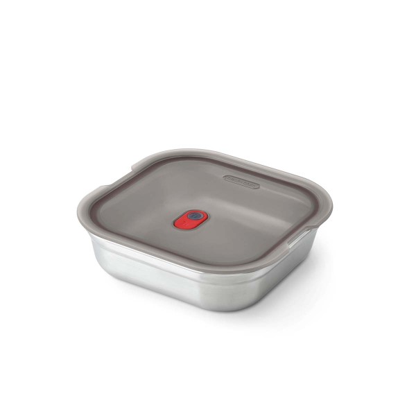 Black+Blum FBSS-SQ-S017-EN Multifunktions Box quadratisch - 1100ml - Edelstahl, Rot