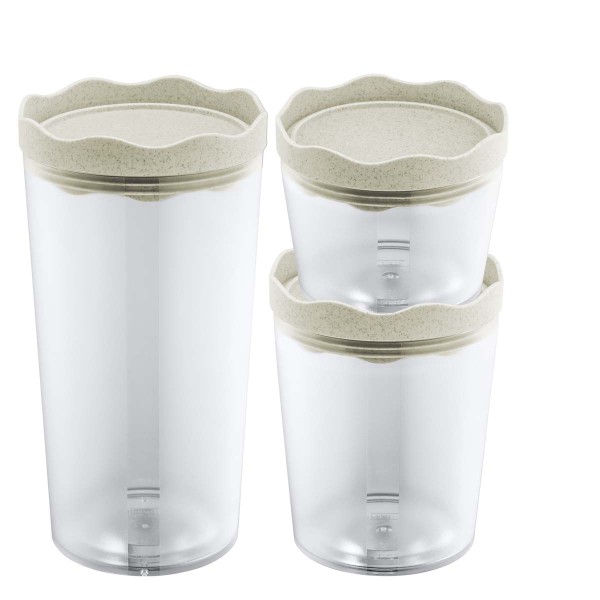 Koziol PRINCE SET OSLO 7877700 Vorratsdosenset 3tlg. - Nature Desert Sand