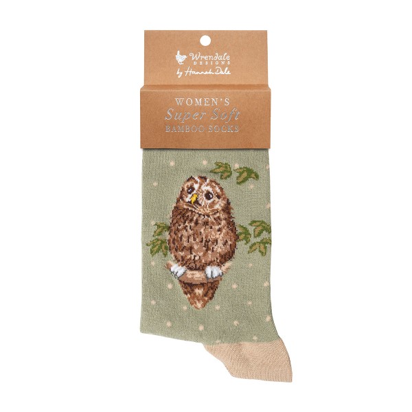 Wrendale Frauensocken SOCK026 "Treetops" - Eule