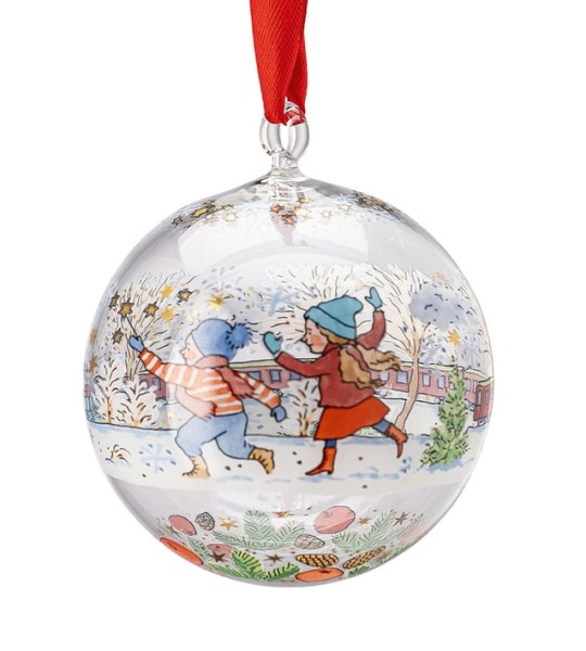 Hutschenreuther Weihnachtsklänge Glaskugel 2023, 6 cm