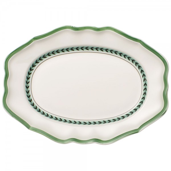 Villeroy &amp; Boch French Garden 1042432920 Green Line Platte oval