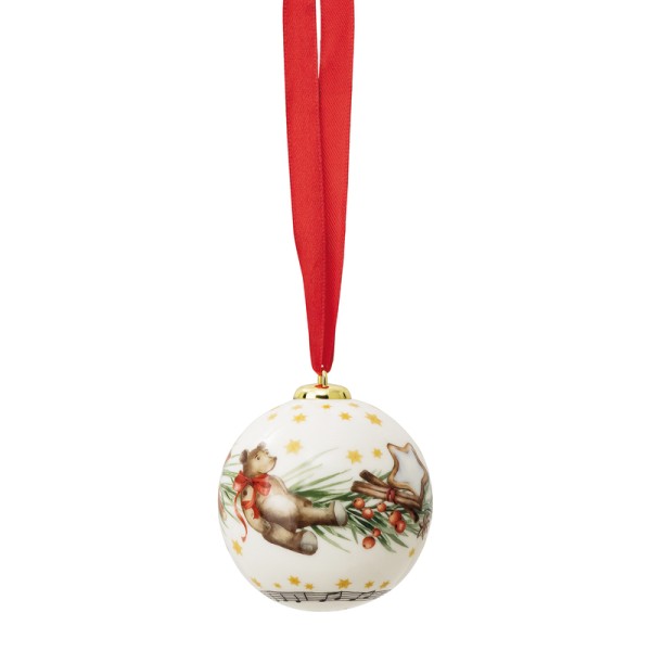 Hutschenreuther Weihnachtslieder 2026 Morgen, Kinder Porzellankugel 7cm