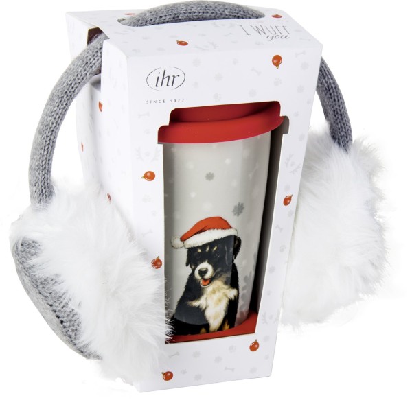 Ihr I Wuff You POH 922545 Keramik Coffee-To-Go-Becher grey