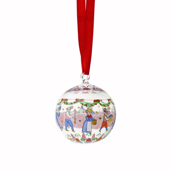 Hutschenreuther Sammelkollektion 2026 Winterschmaus Glas-Kugel 7cm