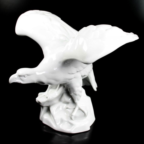 Aelteste Volkstedter Porzellanmanufaktur Tierfiguren Steinadler L22cm x B23,5cm x H21cm