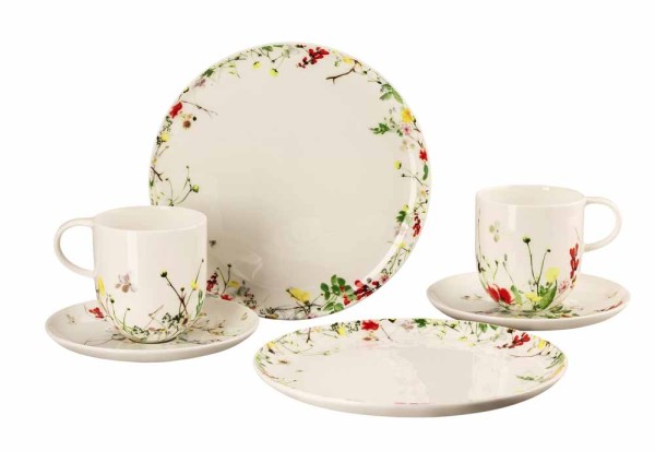 Rosenthal Brillance Fleurs Sauvages Set 6-tlg. Becher/Coup