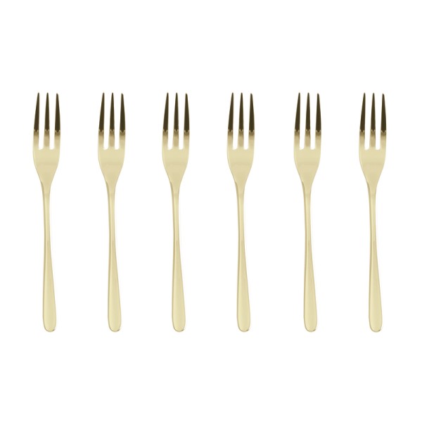 Sambonet Taste PVD Champagne 52553PA5 Set 6tlg. Kuchengabeln