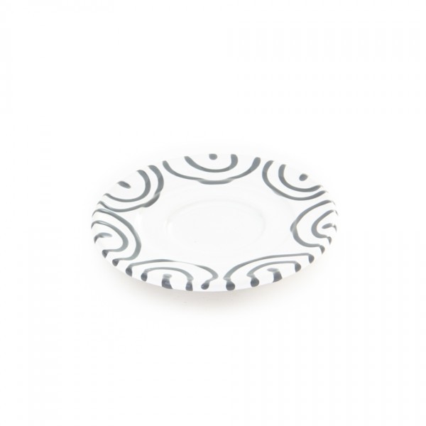 Gmundner Keramik Graugeflammt Espresso-Untertasse Gourmet (TUGO11) 11 cm