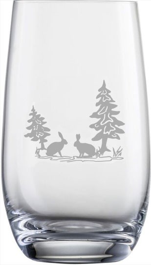 Eisch Jagd Becher (9) Hasen 13cm 350 ml