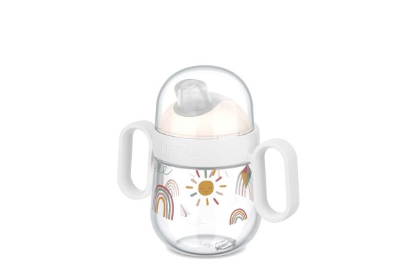 Mepal Mio - Sunshine &amp; Rainbow 108017065245 Antitropf-Trinklernbecher 200ml